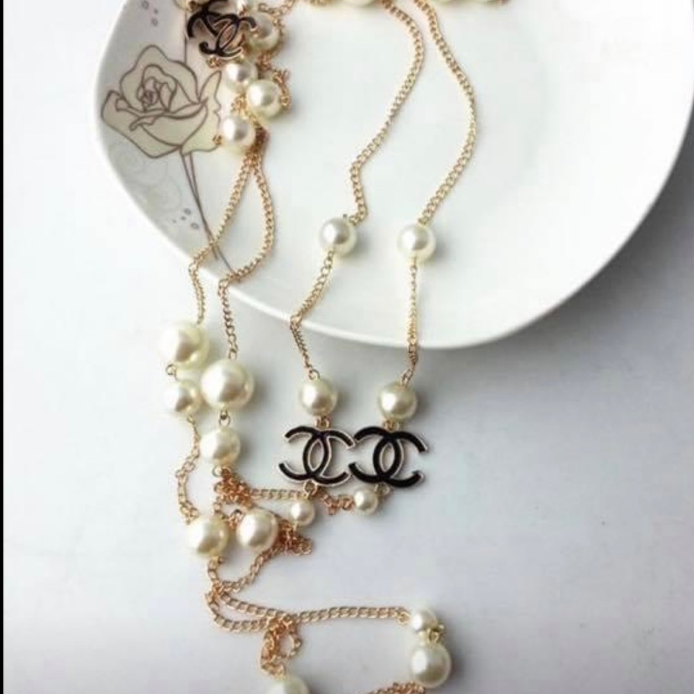 Copy* Chanel double tiered necklace